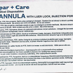 I.V. CANNULA WITH LUER LOCK, INJECTION PORT & WINGS