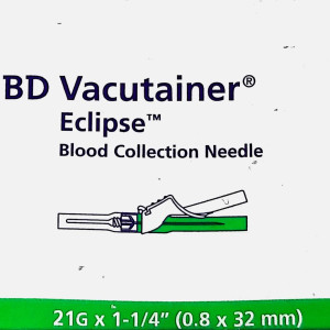 Blood Collection Needle 21Gx 1-1/4" (0.8x 32 mm)