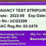 P-TEST Pregnancy test strip (Urine) (ONE STEP DIPSTICK TEST)