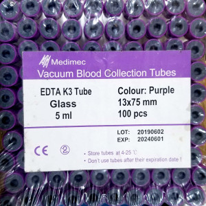 Medimec Blood Vacuum Collection Tubes