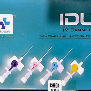 IDL Cannula - with wings and injection port