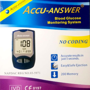 Blood Glucose Monitoring System - Acc - Answer